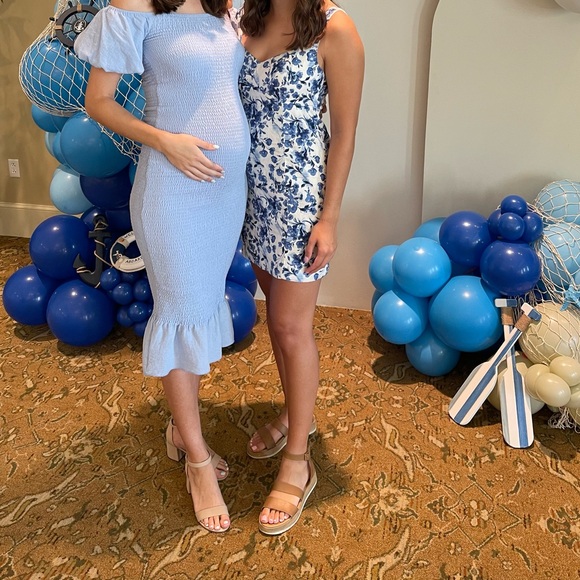 Abercrombie & Fitch Blue Floral Mini Dress - Picture 7 of 7